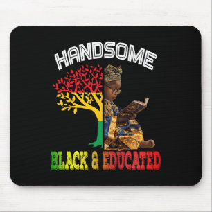 Handsome Black Educated African Black History Afri Mouse Pad