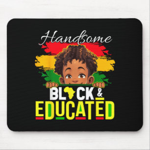 Handsome Black Educated Black History Shirt For Mouse Pad