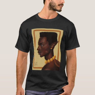 Handsome Black Elf Portrait Sticker  T-Shirt
