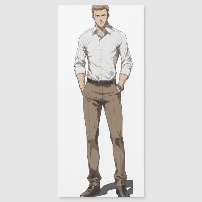 Handsome Blonde Man Anime (Front)