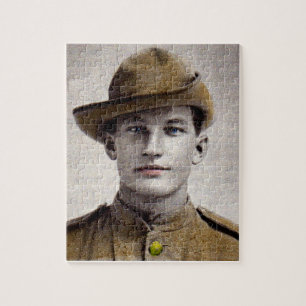 handsome Boer War soldier Jigsaw Puzzle