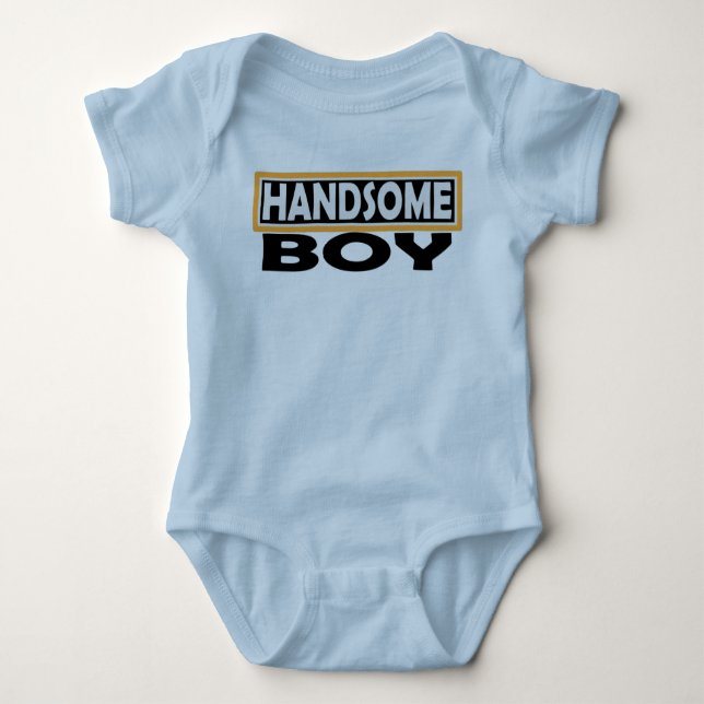 HANDSOME BOY BABY BODYSUIT (Front)