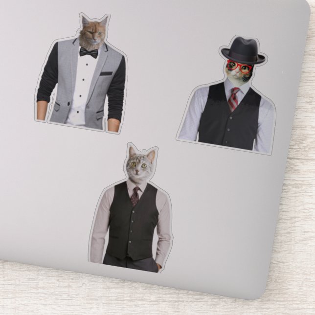 Handsome Cats In Suits (Detail)