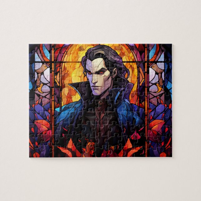 Handsome Dracula Vampire Halloween Jigsaw puzzle (Horizontal)