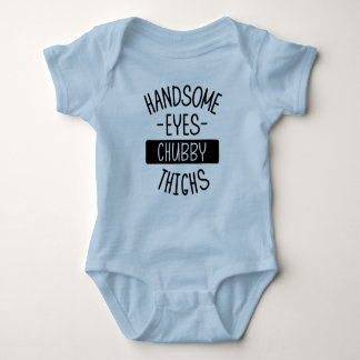Handsome Eyes Chubby Thighs Baby One-Piece Baby Bodysuit