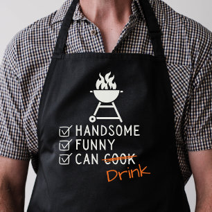 Handsome, Funny And Can Cook Customisable Apron