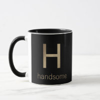 Handsome Gold and Black Mug