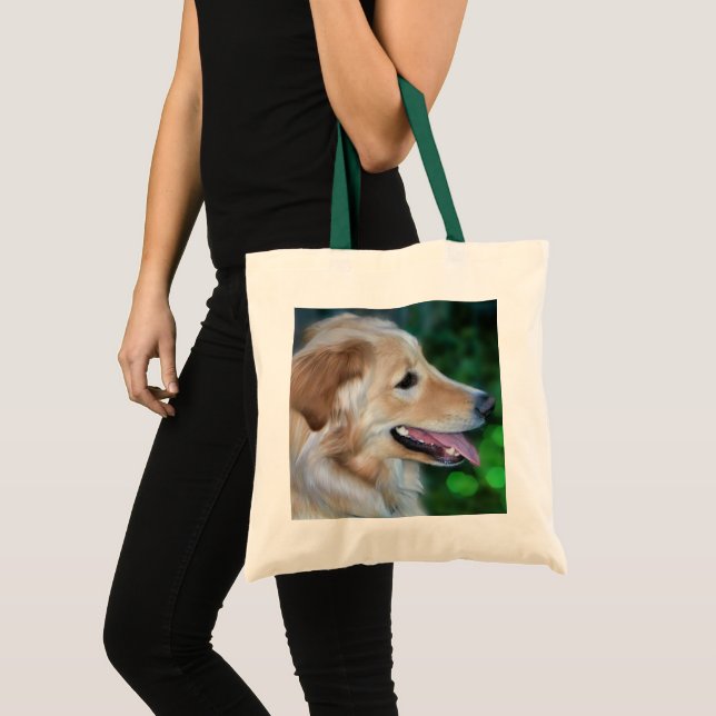 Handsome Golden Retriever Tote Bag (Front (Product))