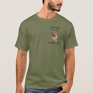 Handsome Green T -Grandpa Loves his Welsh Corgi T-Shirt