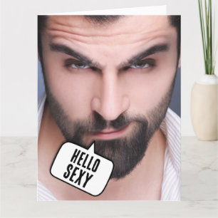 HANDSOME HUNK COMPLIMENTARY BIRTHDAY FOR HER CARD