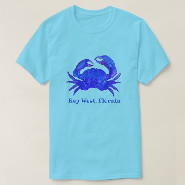 Handsome Key West Florida Crab T-Shirt (Design Front)