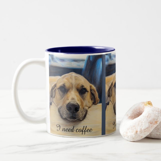 Handsome Lab Boy Mug (With Donut)