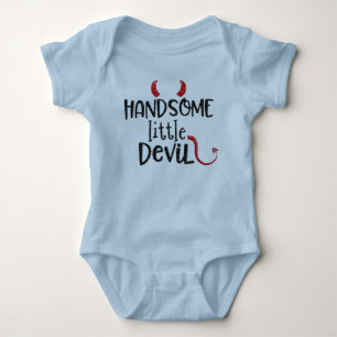 Handsome Little Devil Halloween Baby Outfit Bodysuit
