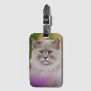 Handsome Maine Coon Himalayan Cat Luggage Tag