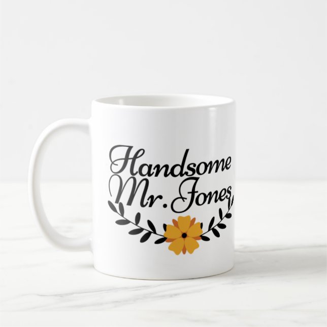 Handsome Mr. Jones Classic Mug - Gift for Him (Left)