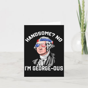 Handsome No George Washington 1776 Funny 4th Of Ju Card