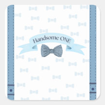 Handsome One First Birthday Stickers