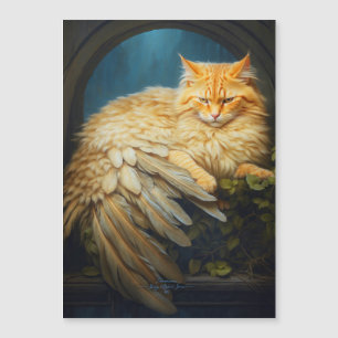 Handsome Orange Tabby Cat with Tail Feathers