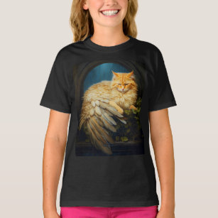 Handsome Orange Tabby Cat with Tail Feathers T-Shirt