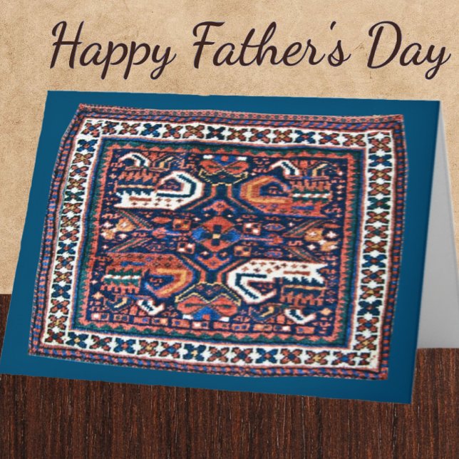 Handsome Oriental Rug Design Father's Day Card (Creator Uploaded)