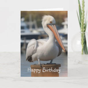 Handsome Pelican Birthday Card