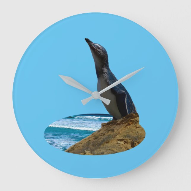 Handsome Penguin, Wall Clock (Front)