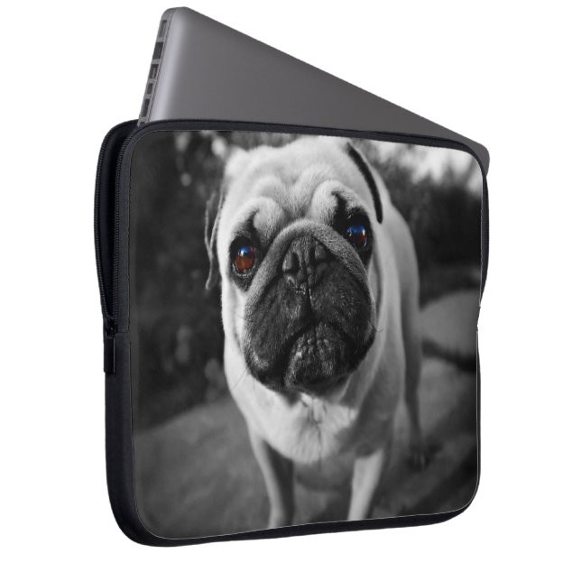 Handsome Pug Laptop Sleeve (Front Right)
