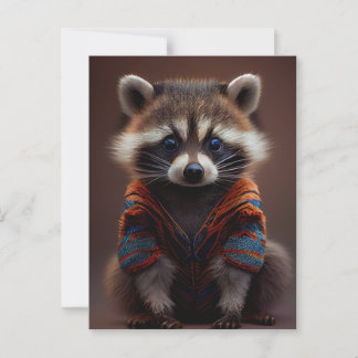 Handsome Racoon Postcard