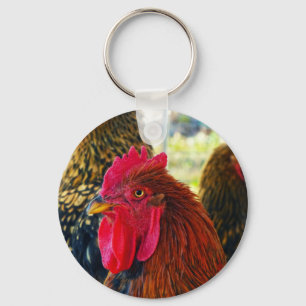 Handsome Rooster Key Ring