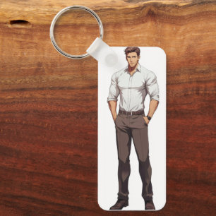 Handsome Rugged Ikemen Anime Key Ring