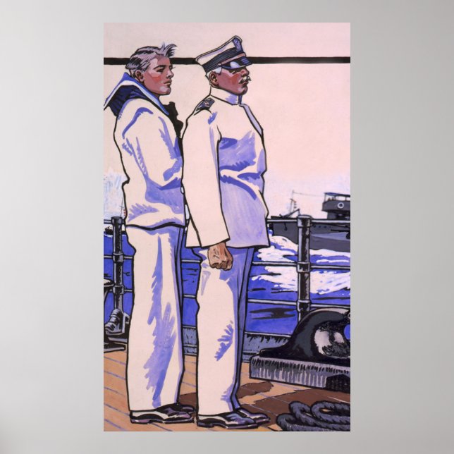 Handsome Sailors, WW1 1917 Art Poster (Front)