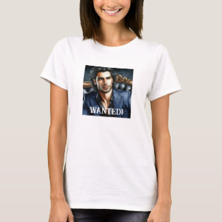 Handsome sexy man with suit WANTED funny T-Shirt