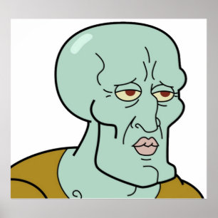 Handsome Squidward TShirt Poster
