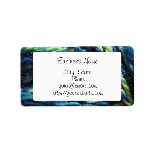 Handspun yarn labels (Front)