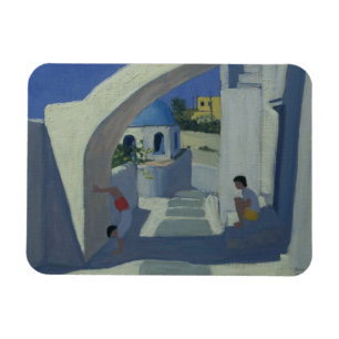 Handstand Santorini Magnet