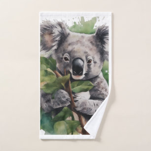 Handtuch mit Koala auf Baum Hand Towel