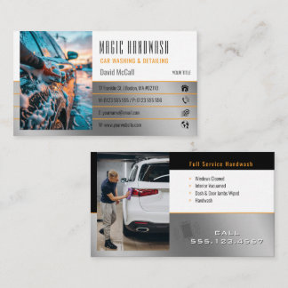 Handwash Services | Car wash Business Card