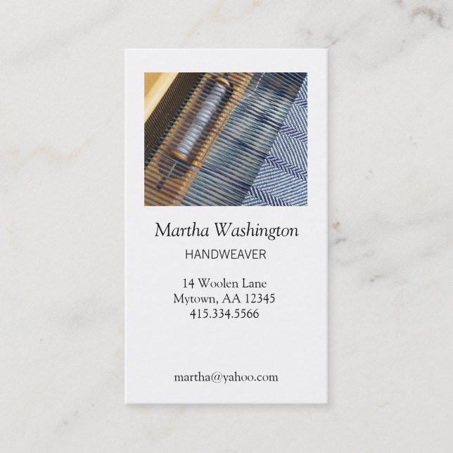 Handweaver Business Card (Front)