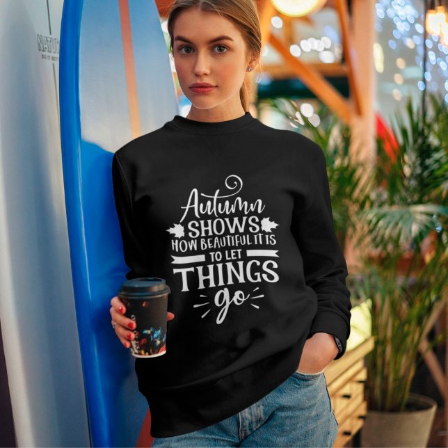 Handwriting and Autumn  Sweatshirt (Creator Uploaded)