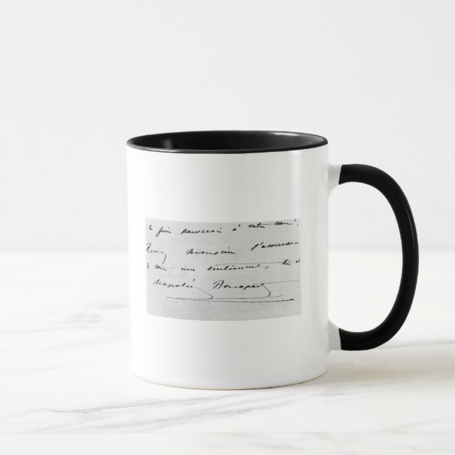 Handwriting and Signature Mug (Right)