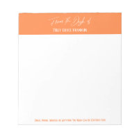 Handwriting From the Desk of Bright Orange Peel