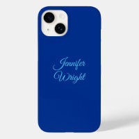 Handwriting Name Classical Plain Air Force Blue 