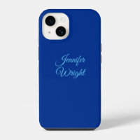 Handwriting Name Classical Plain Air Force Blue