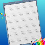Handwriting Practice Sheets Modern Blue Watercolor Notepad<br><div class="desc">Students and adults can practice both print and cursive handwriting with this full size paper pad with a blue watercolor background. Each page includes 6 lines for writing,  with an extender descending line for practicing all lower case and upper case letters. Great for homeschool,  homework,  work,  home,  and classroom.</div>