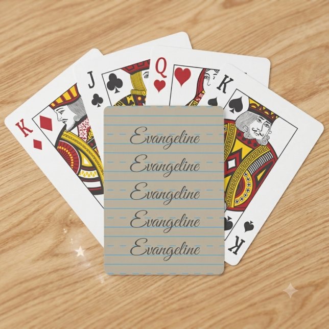 Handwriting Primer Notebook Playing Cards (Creator Uploaded)