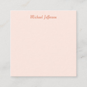 Handwriting Script Name Elegant Plain Enclosure Card