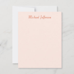 Handwriting Script Name Elegant Plain  RSVP Card