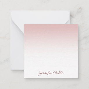 Handwriting Script Name Trendy Rose Gold Template