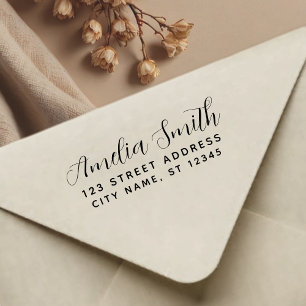 Handwriting Style Personalised Name & Address Self-inking Stamp