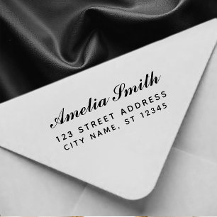 Handwriting Style Personalised Name & Address Self-inking Stamp